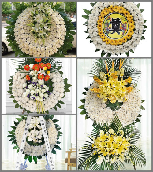 山东青岛平度市仁兆镇中刘家管村花圈速递